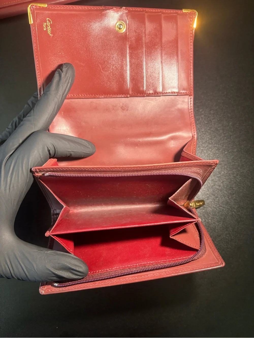 3 Cartier Wallet Bundle Mixed Condition Read Description